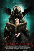 Black devil-like creature with wings reading to a baby on its lap