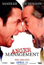 Adam Sandler pressing his forehead angrily against Jack Nicholson’s forehead